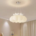 Suspension nuage et couronne pour chambre d'enfant, blanc ou rose, blanc