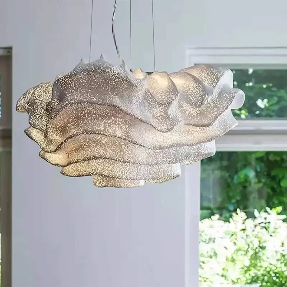 Suspension nuage ondulée LED, tailles S, M et L
