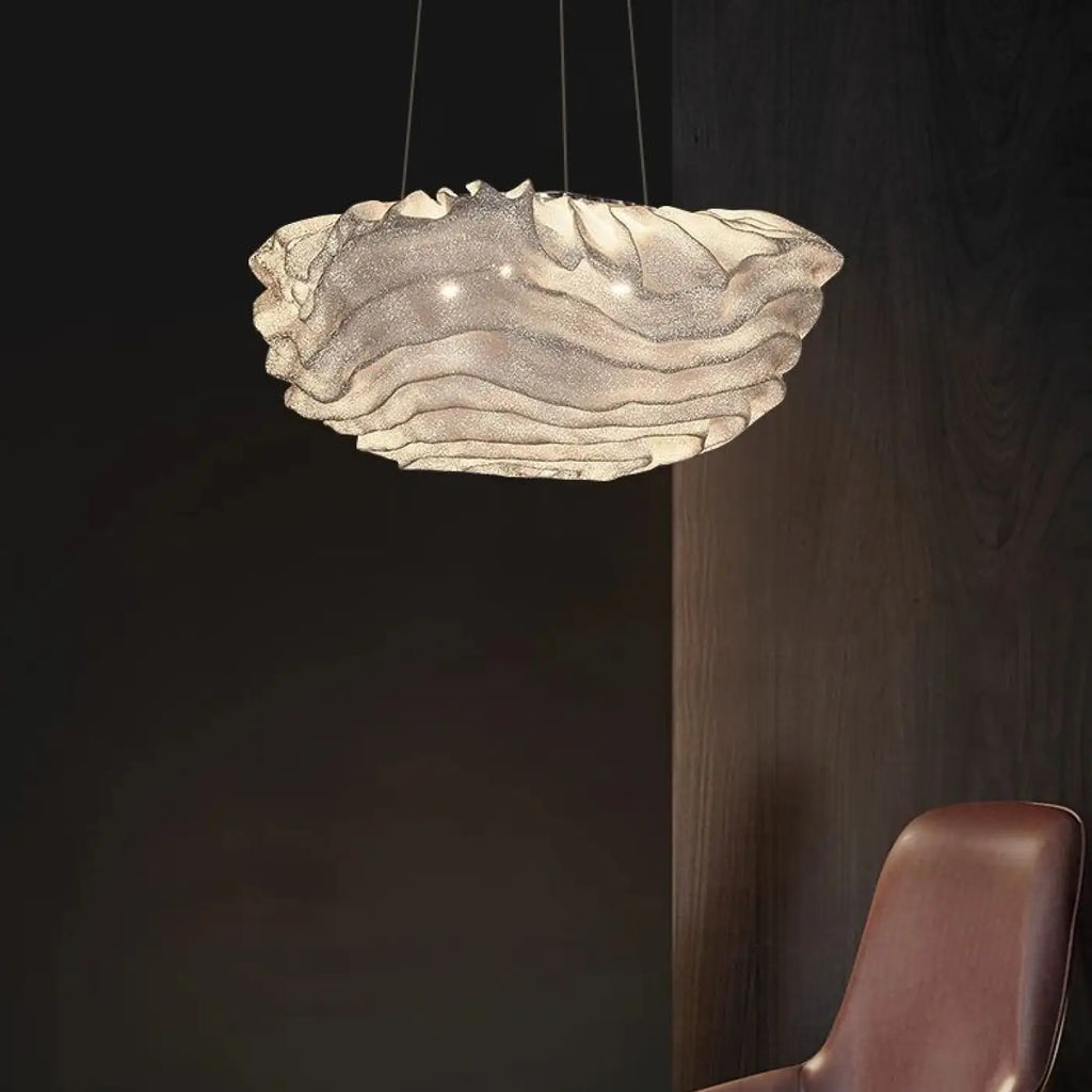 Suspension nuage ondulée LED, tailles S, M et L