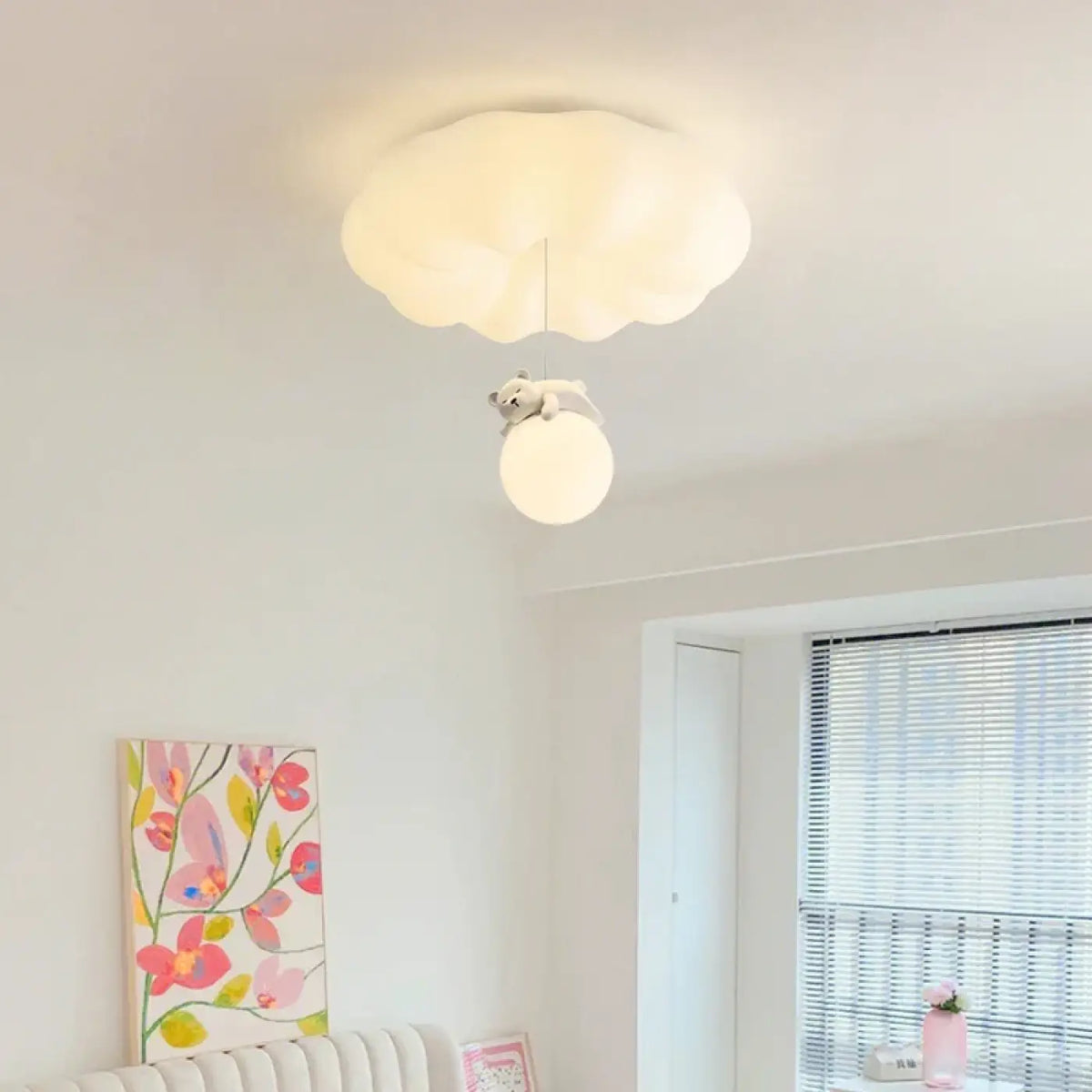 Suspension LED lune ou nuage, deux tailles, lumière au choix
