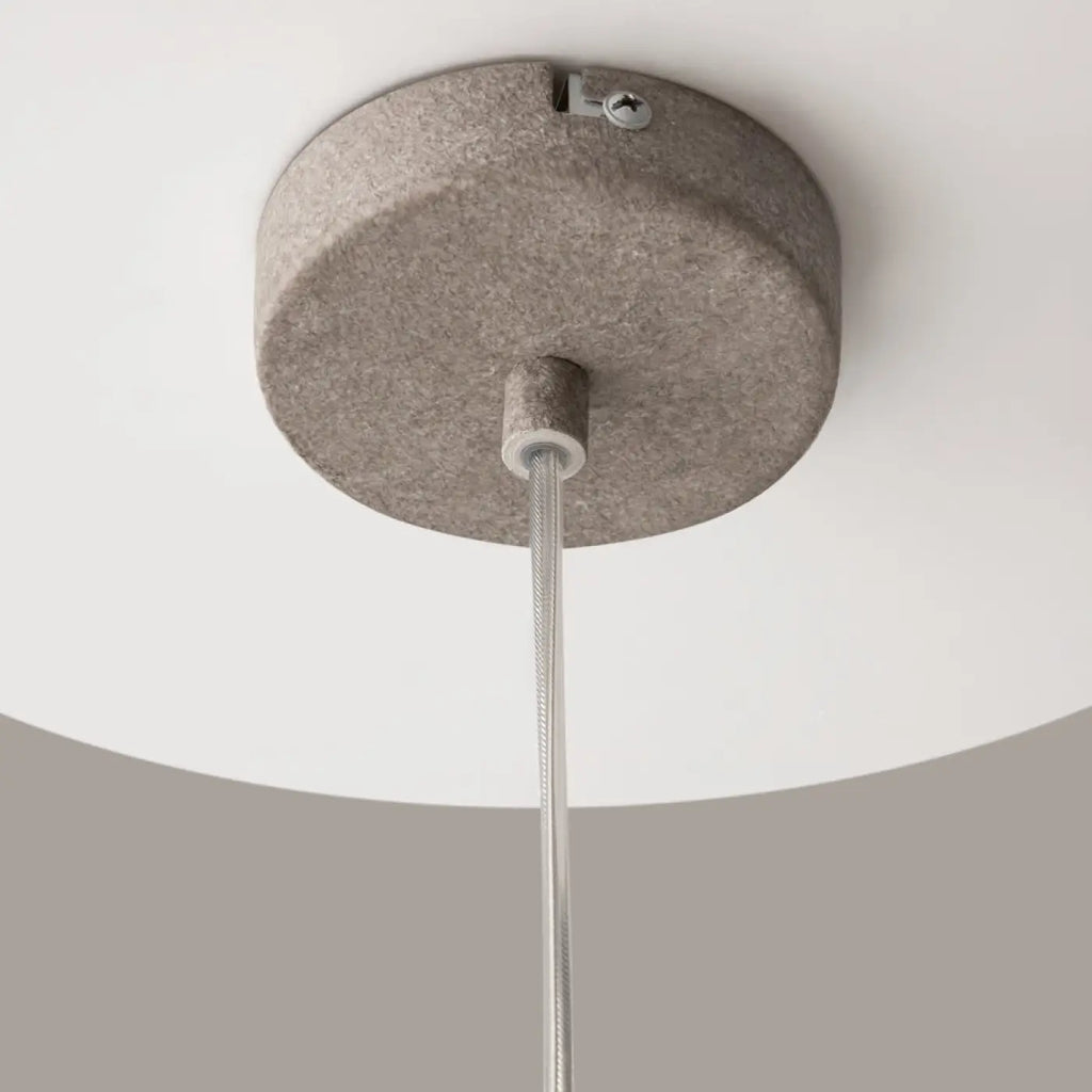 Suspension organique en résine effet pierre, gris ou blanc