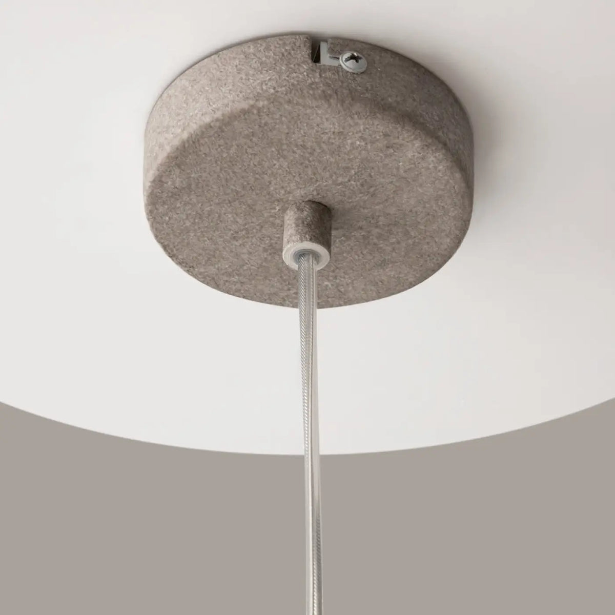 Suspension organique en résine effet pierre, gris ou blanc