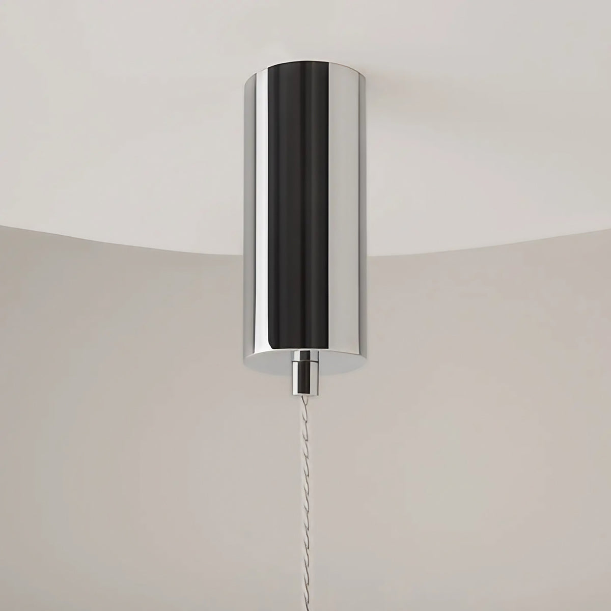 Suspension LED tube de verre teinté, fumé, doré ou argenté