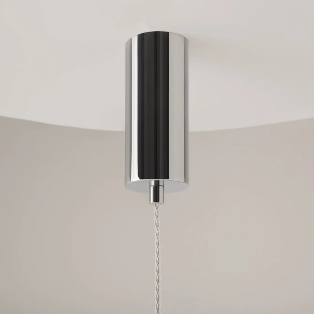 Suspension LED tube de verre teinté, fumé, doré ou argenté