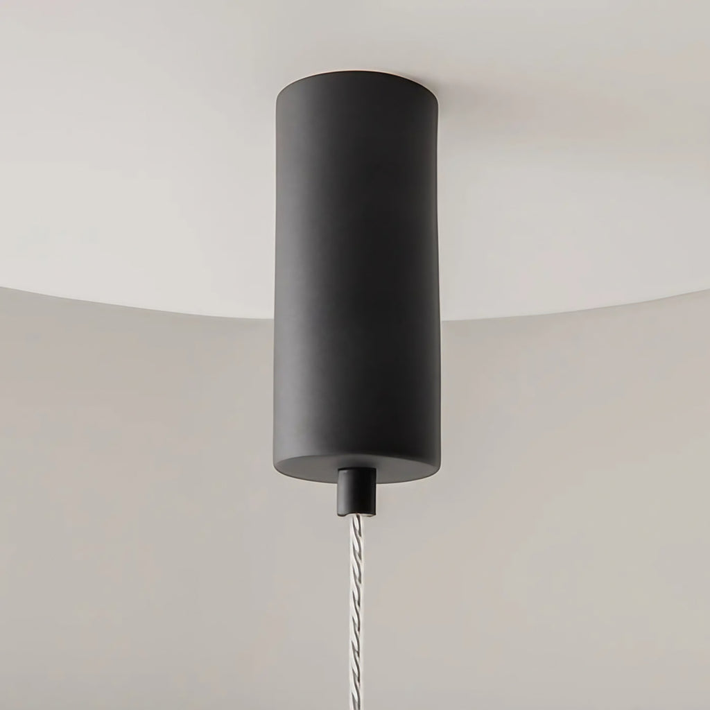 Suspension LED tube de verre teinté, fumé, doré ou argenté
