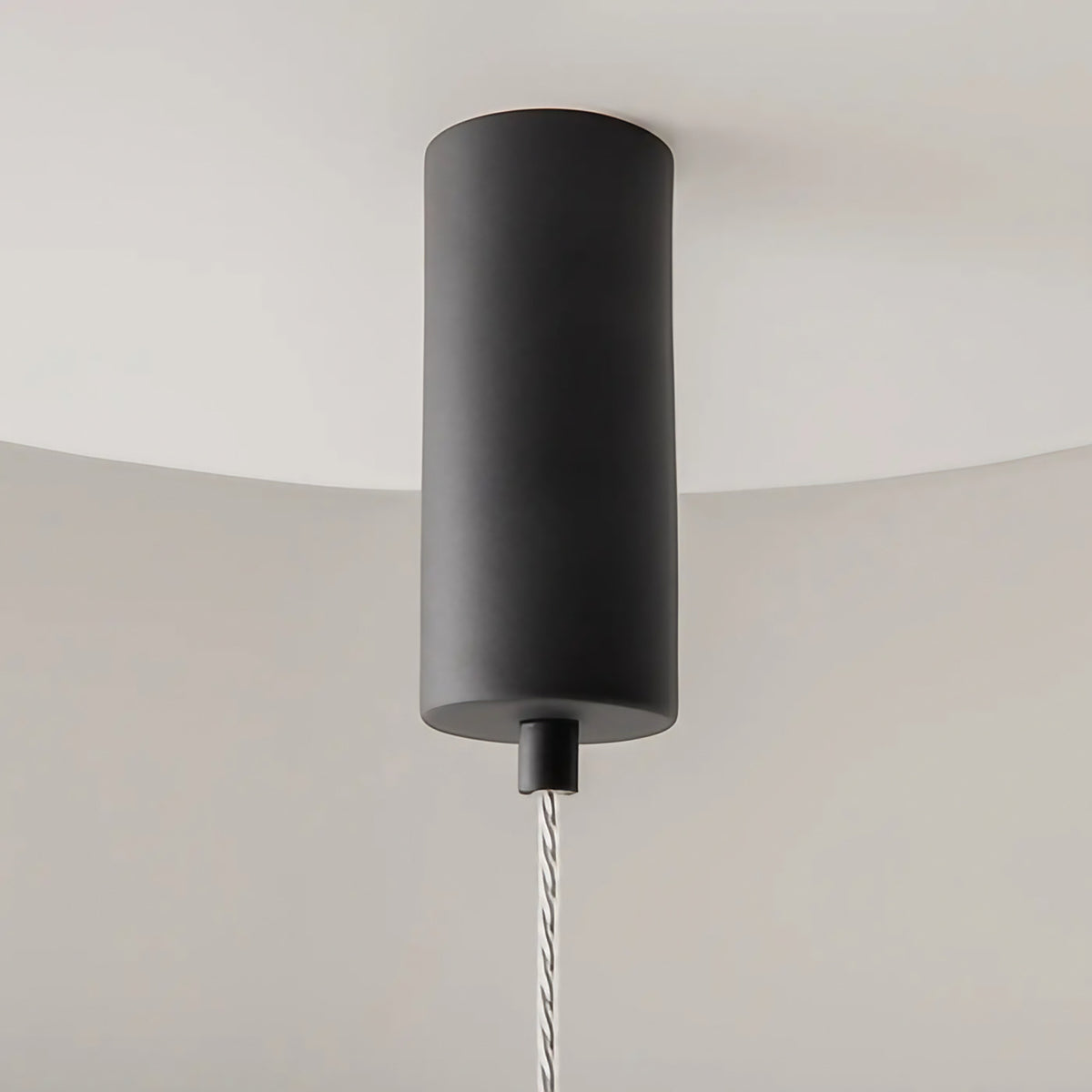 Suspension LED tube de verre teinté, fumé, doré ou argenté
