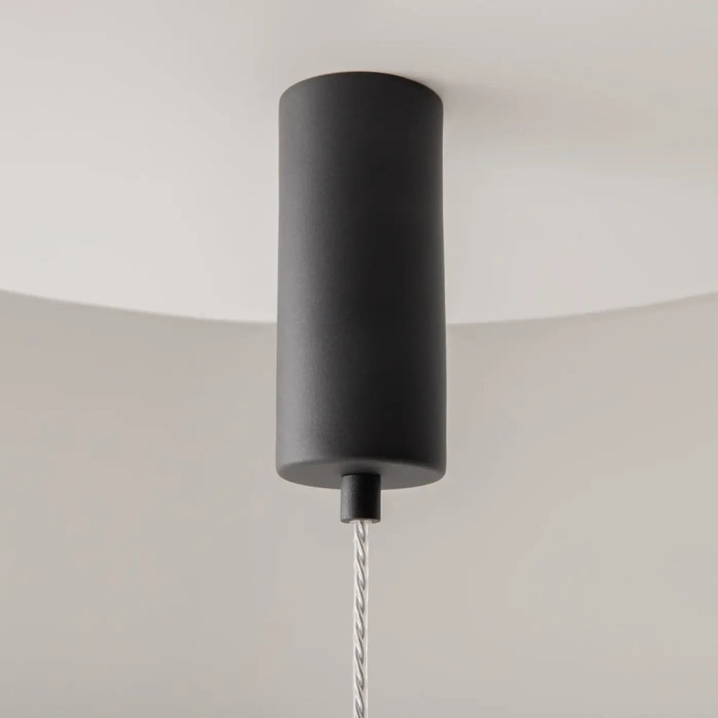 Suspension LED tube de verre teinté, fumé, doré ou argenté