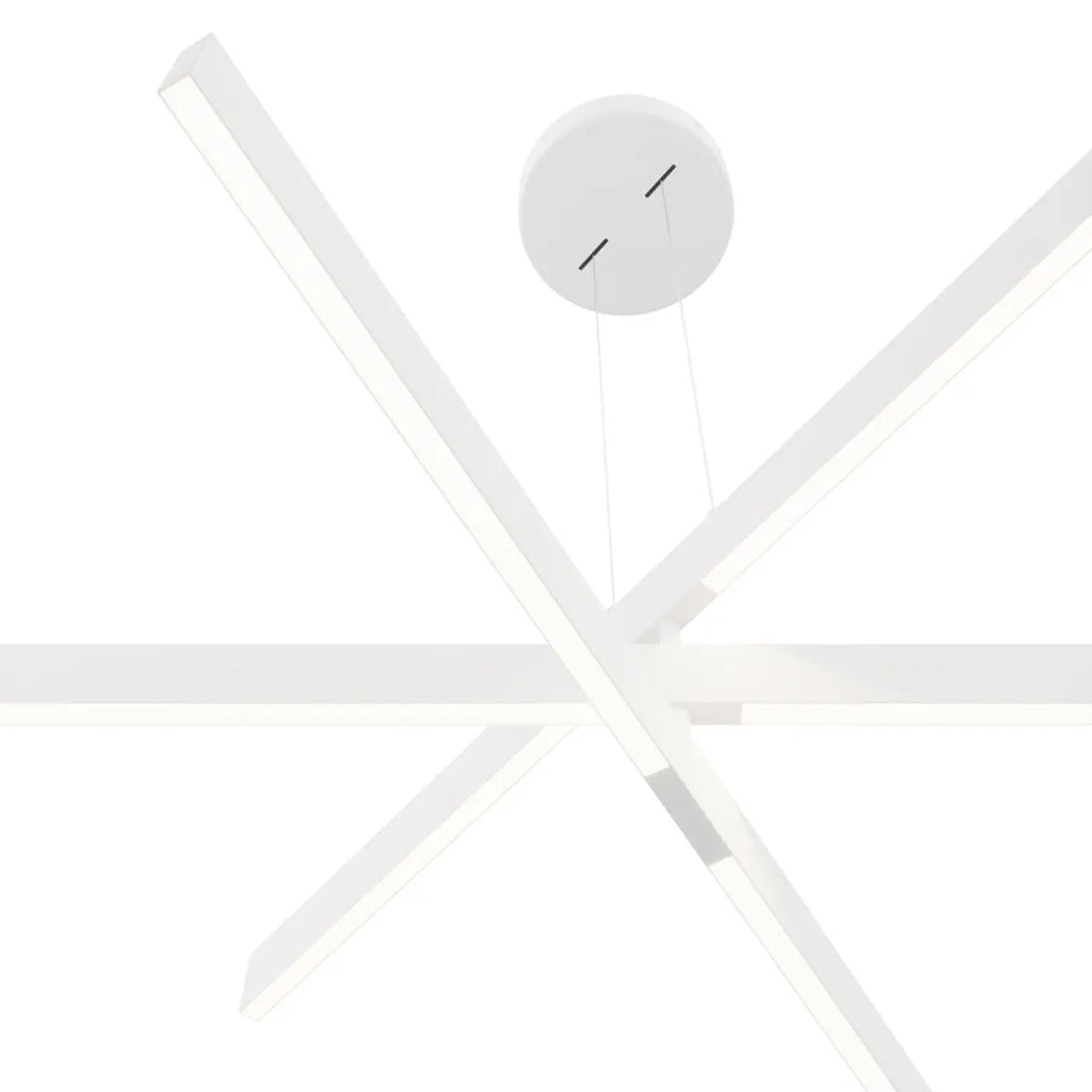 Suspension LED anneau à lames orientables, 80 cm, noir ou blanc