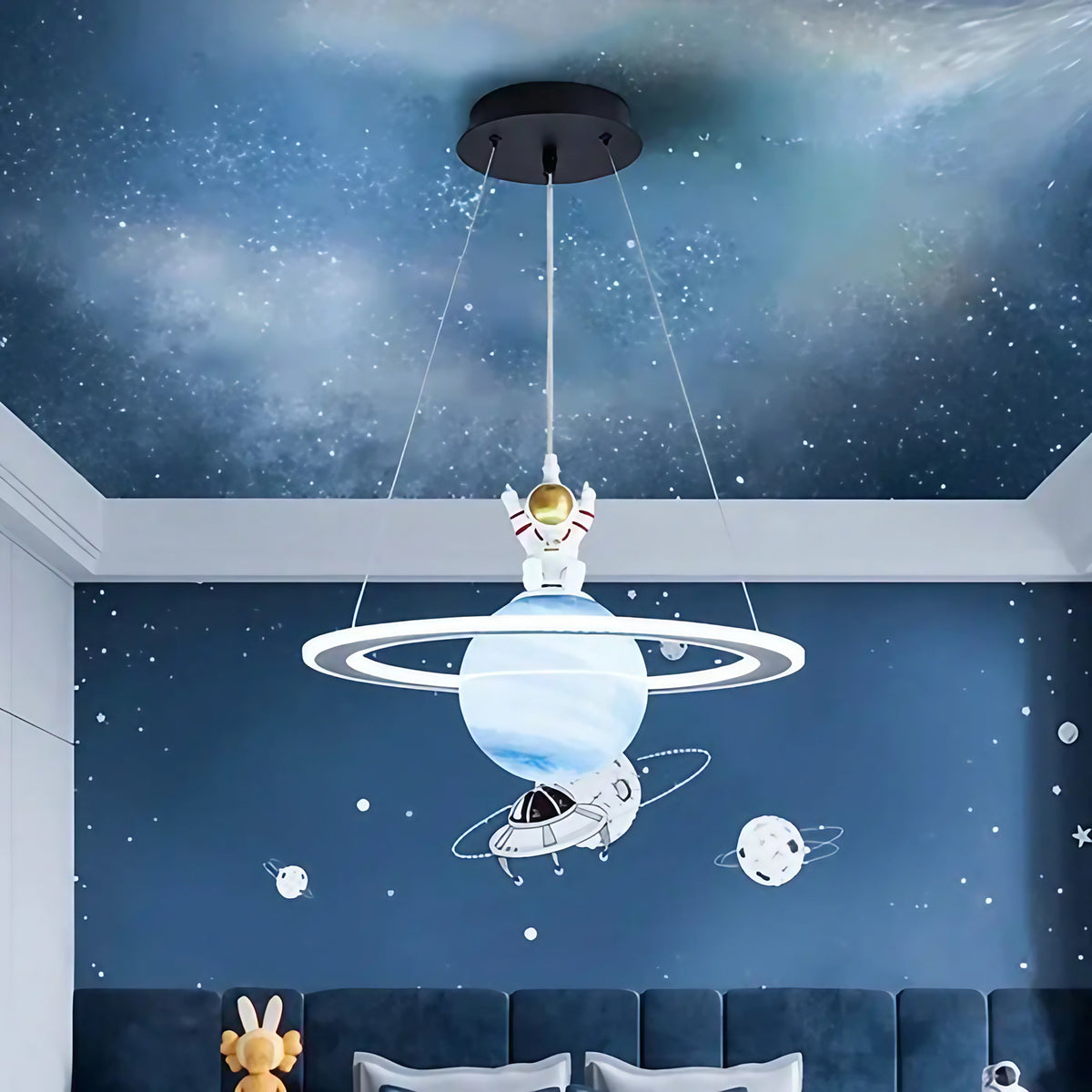 Suspension planète et astronaute pour chambre d'enfant
