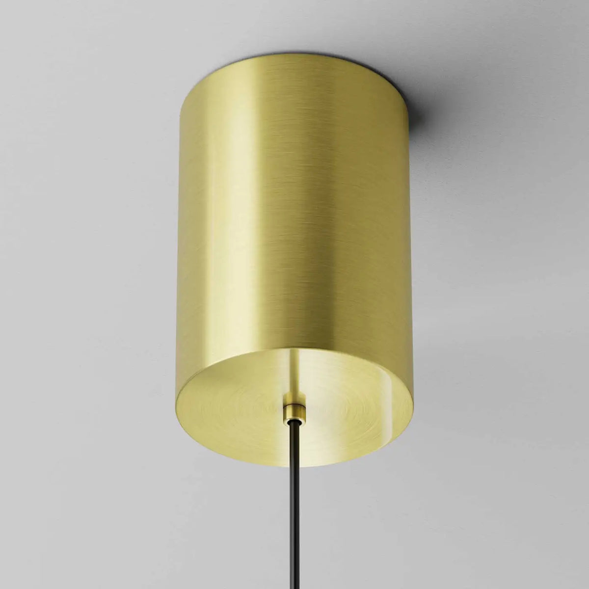 Suspension LED disque vertical en acier, trois coloris