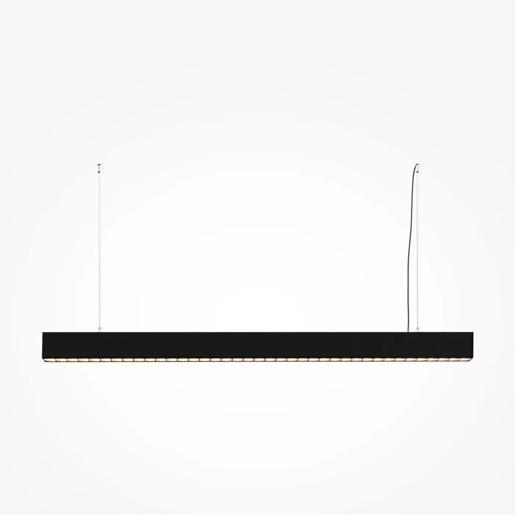 Suspension LED linéaire noire à points lumineux, 106,5 cm