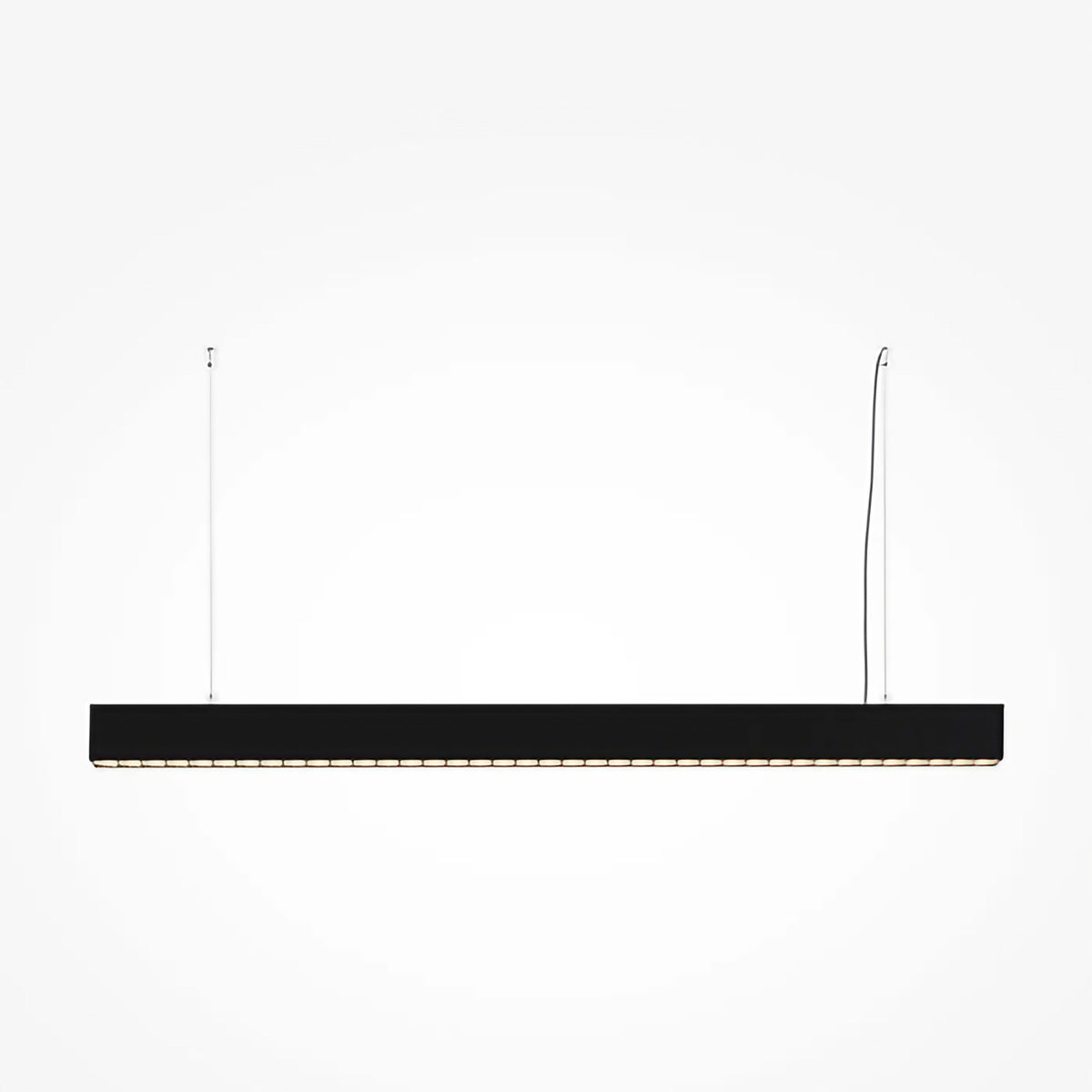 Suspension LED linéaire noire à points lumineux, 106,5 cm