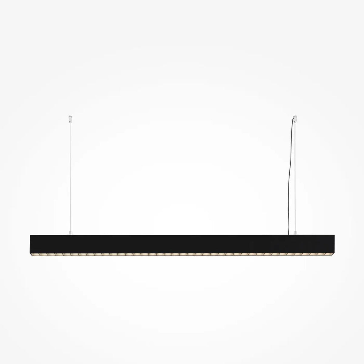 Suspension LED linéaire noire à points lumineux, 106,5 cm