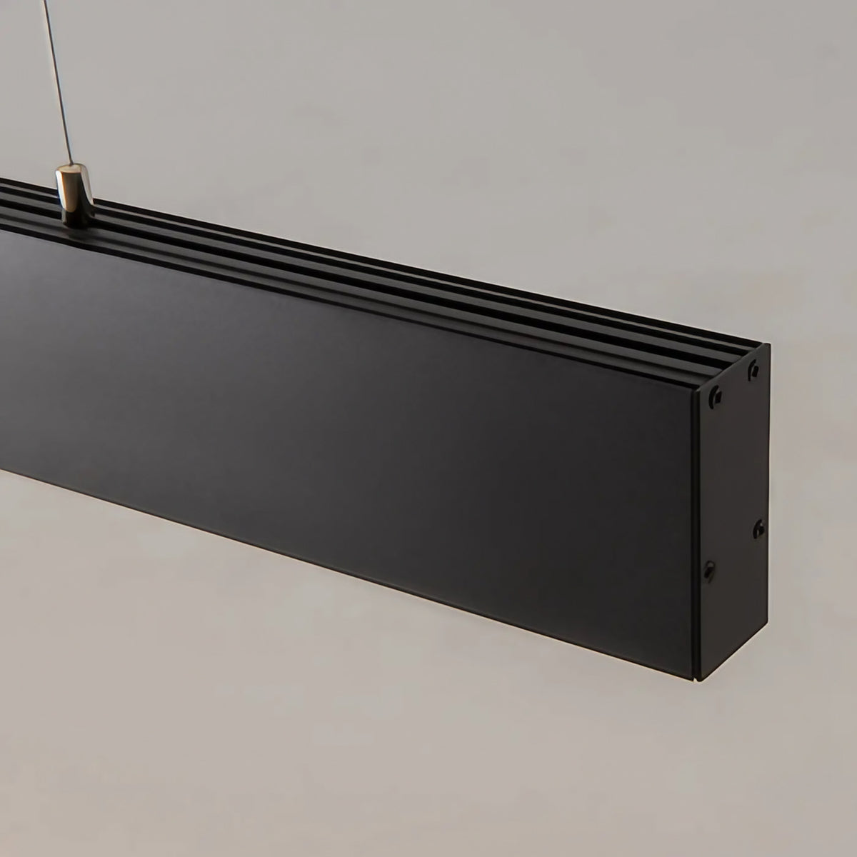 Suspension LED linéaire noire à points lumineux, 106,5 cm