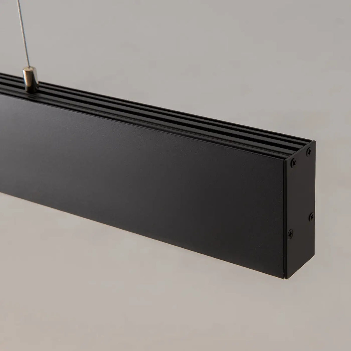 Suspension LED linéaire noire à points lumineux, 106,5 cm