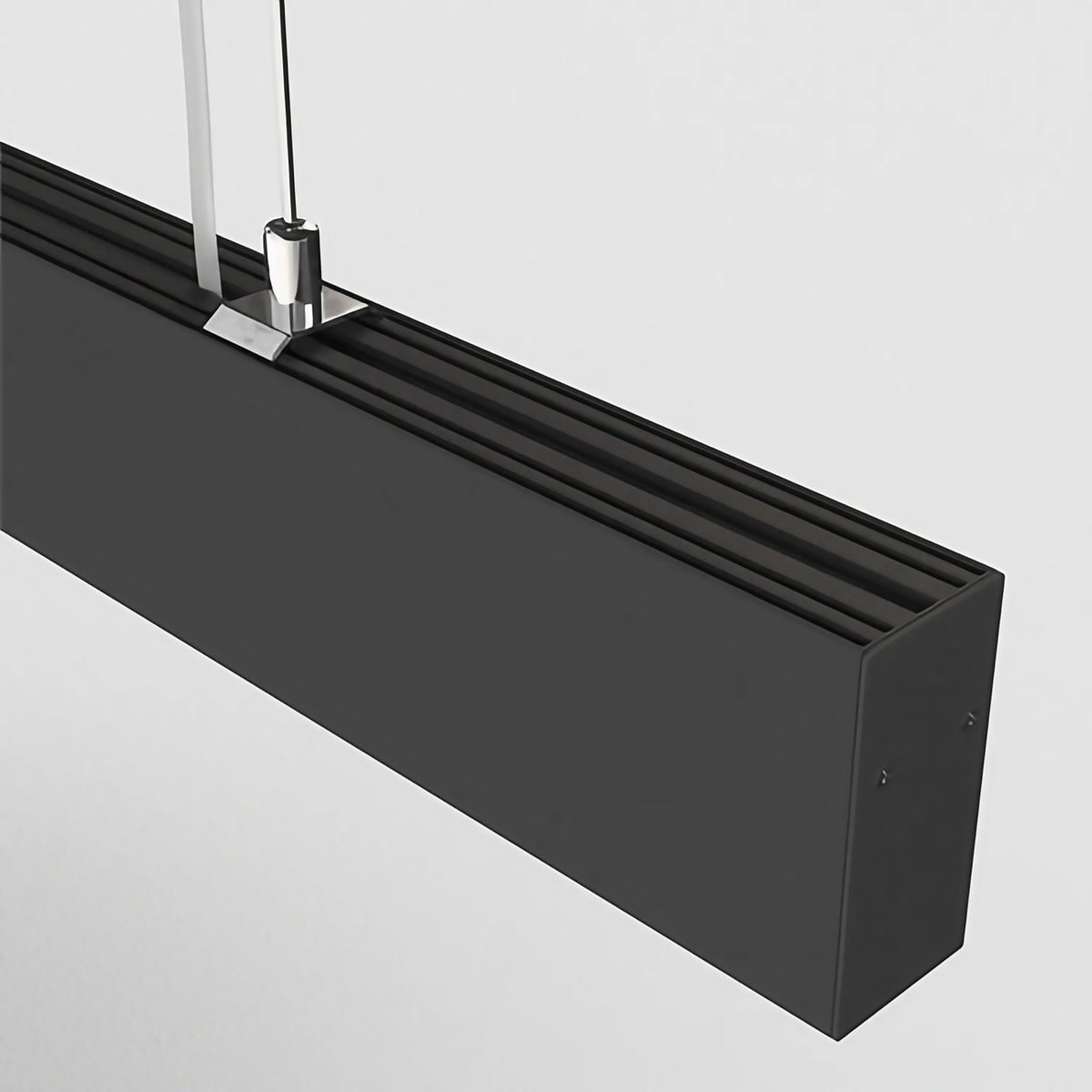 Suspension LED linéaire noire à points lumineux, 106,5 cm