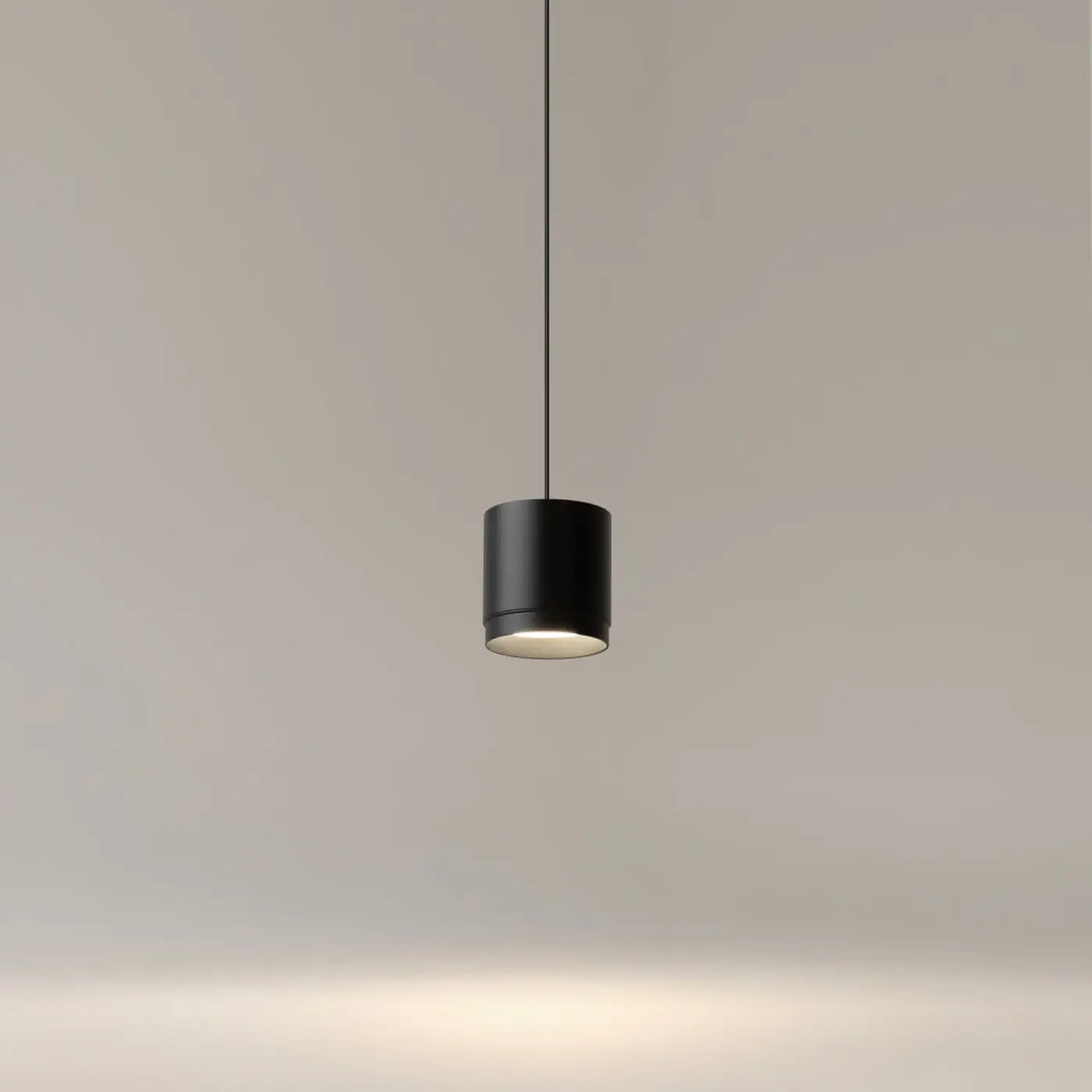Petite suspension disque en acier, doré, noir ou blanc
