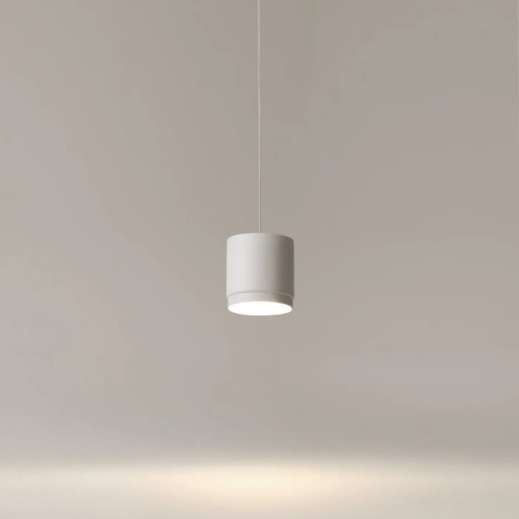 Petite suspension disque en acier, doré, noir ou blanc