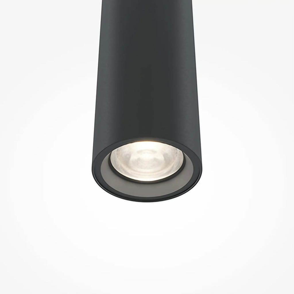 Suspension LED tube en aluminium de 3 cm, 40 ou 80 cm