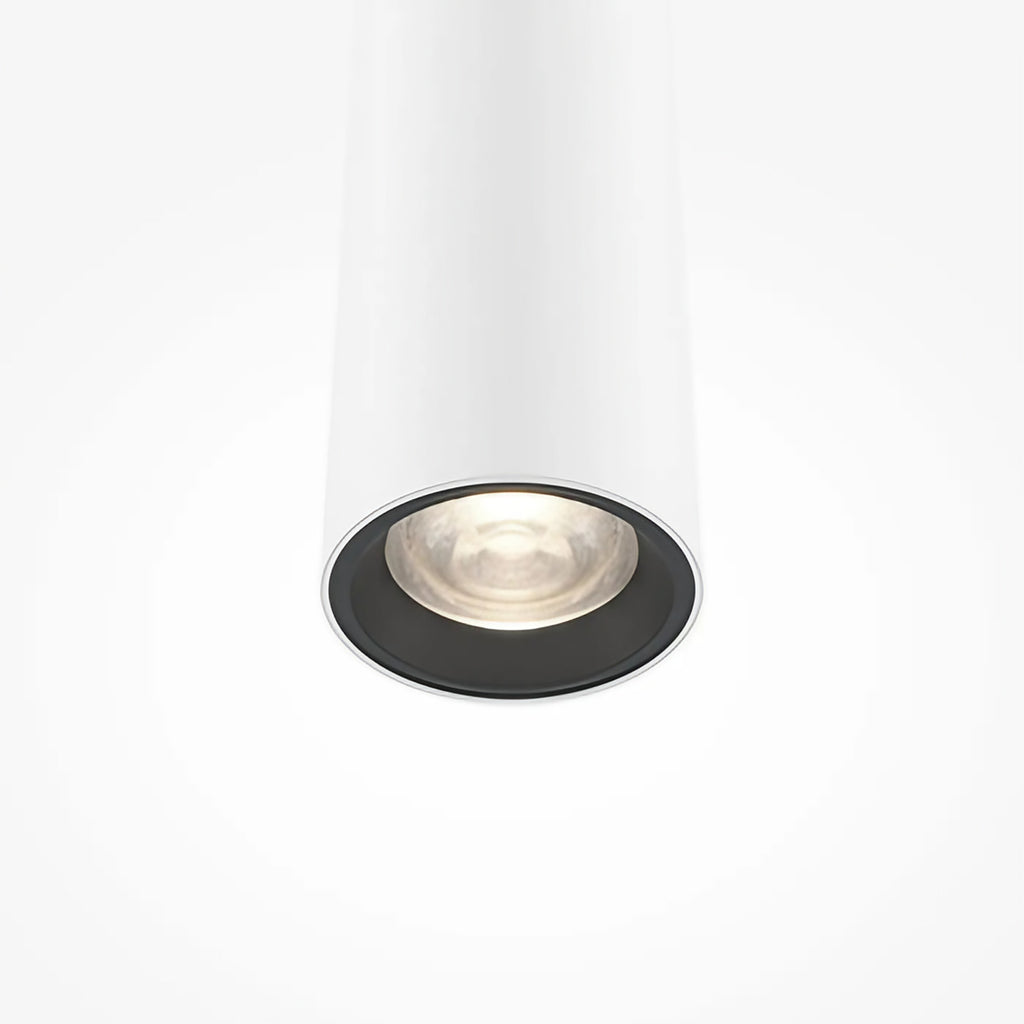 Suspension LED tube en aluminium de 3 cm, 40 ou 80 cm