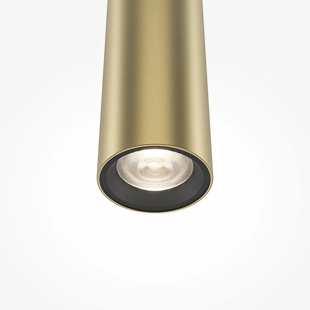 Suspension LED tube en aluminium de 3 cm, 40 ou 80 cm