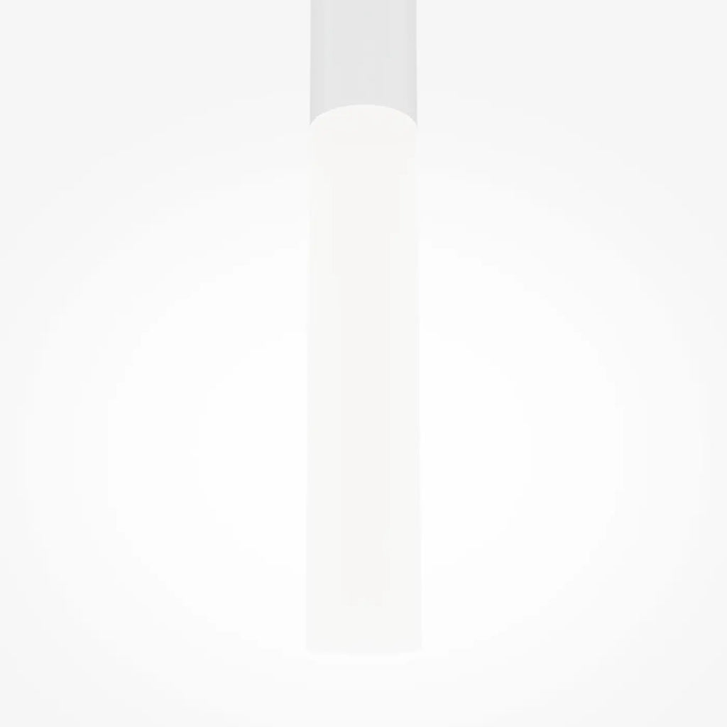 Suspension LED tube en aluminium coupé en biais, noir ou blanc