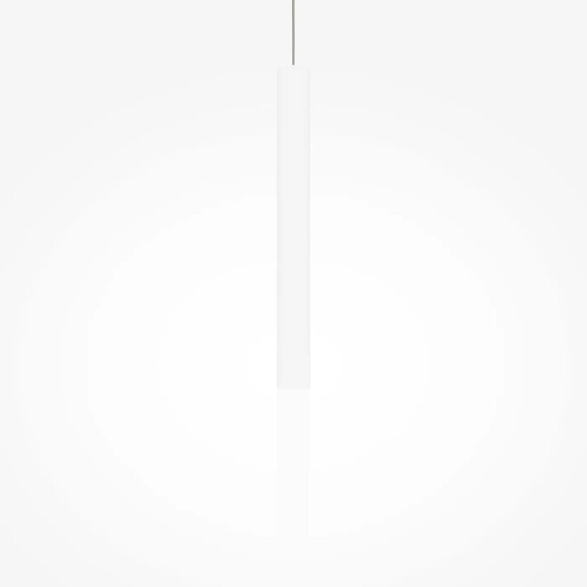 Suspension LED tube en aluminium coupé en biais, noir ou blanc