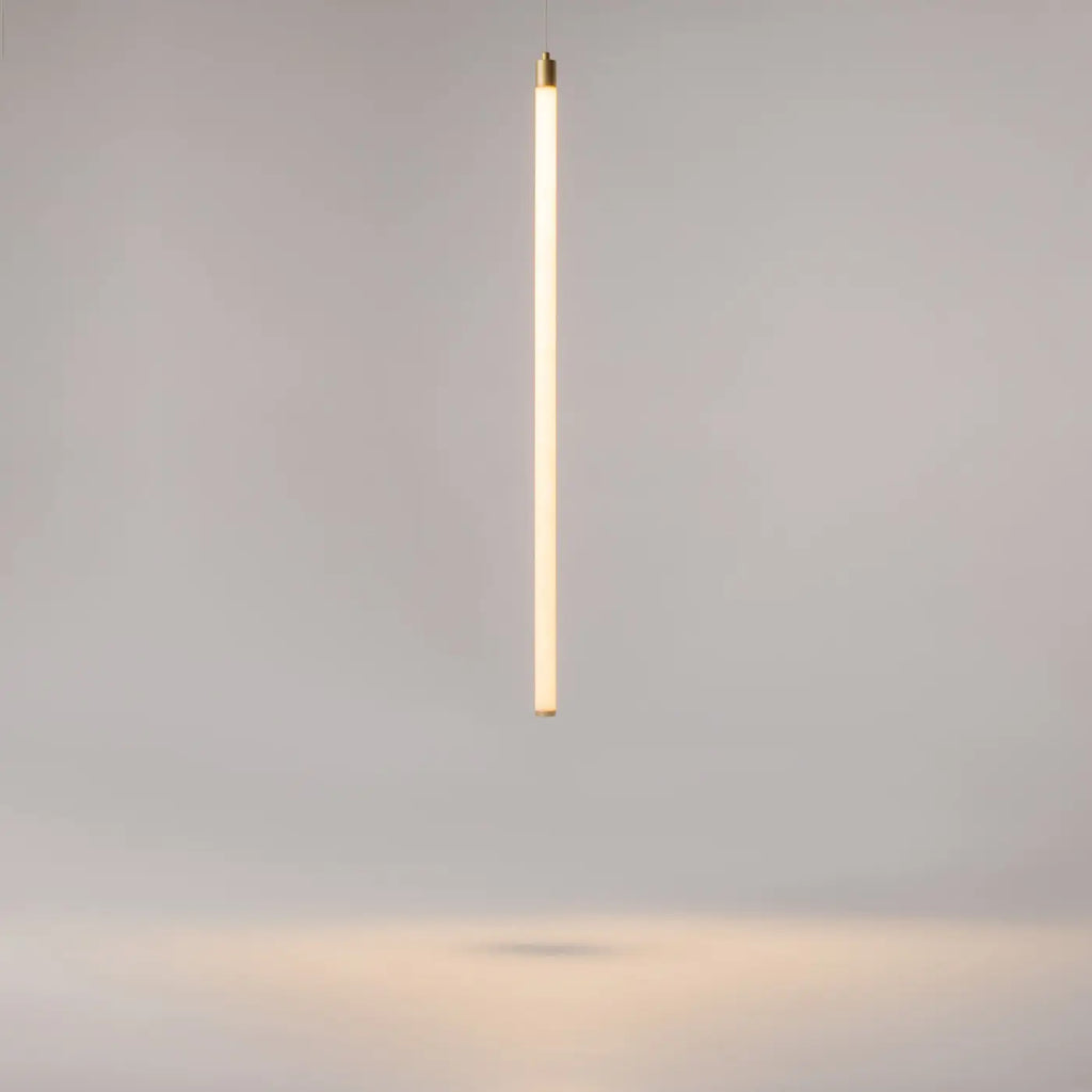 Suspension LED tube lumineux en acier, 45 ou 90 cm, blanc chaud