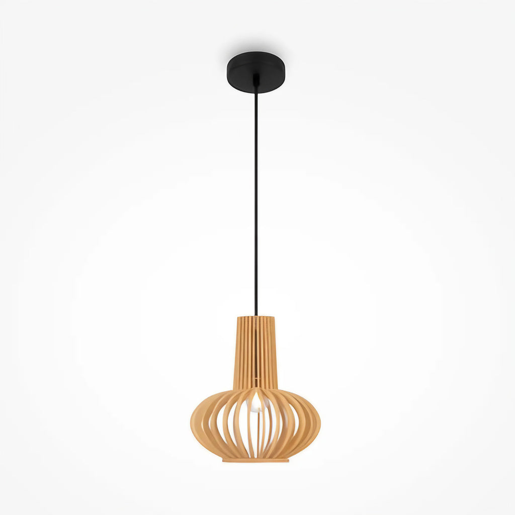 Suspension cage en bois resserrée au centre, 25 ou 35 cm
