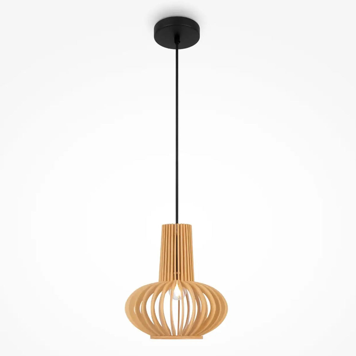 Suspension cage en bois resserrée au centre, 25 ou 35 cm
