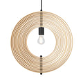 Suspension en bois naturel en corolle ajourée, 43, 50 ou 60 cm