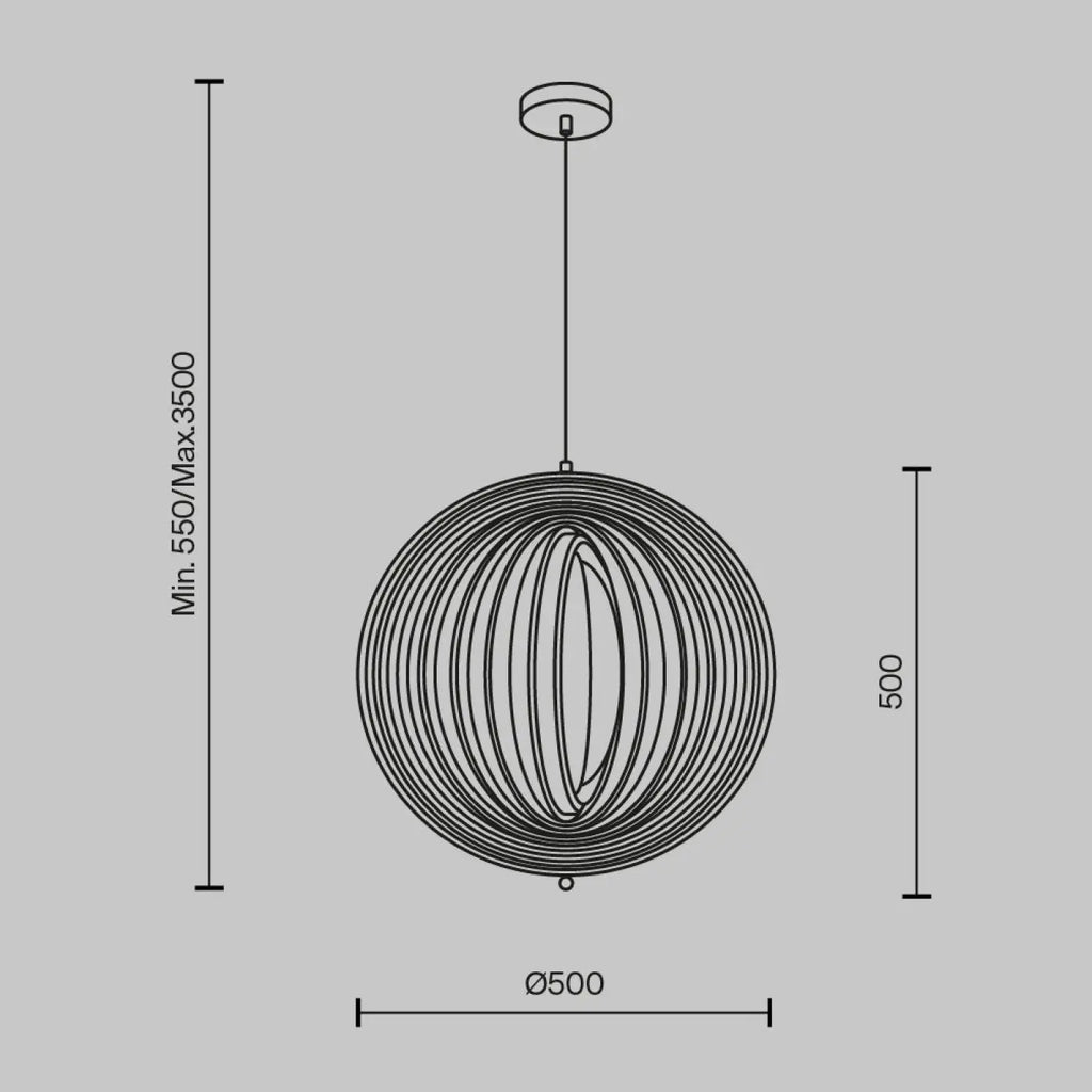Suspension en bois naturel en corolle ajourée, 43, 50 ou 60 cm