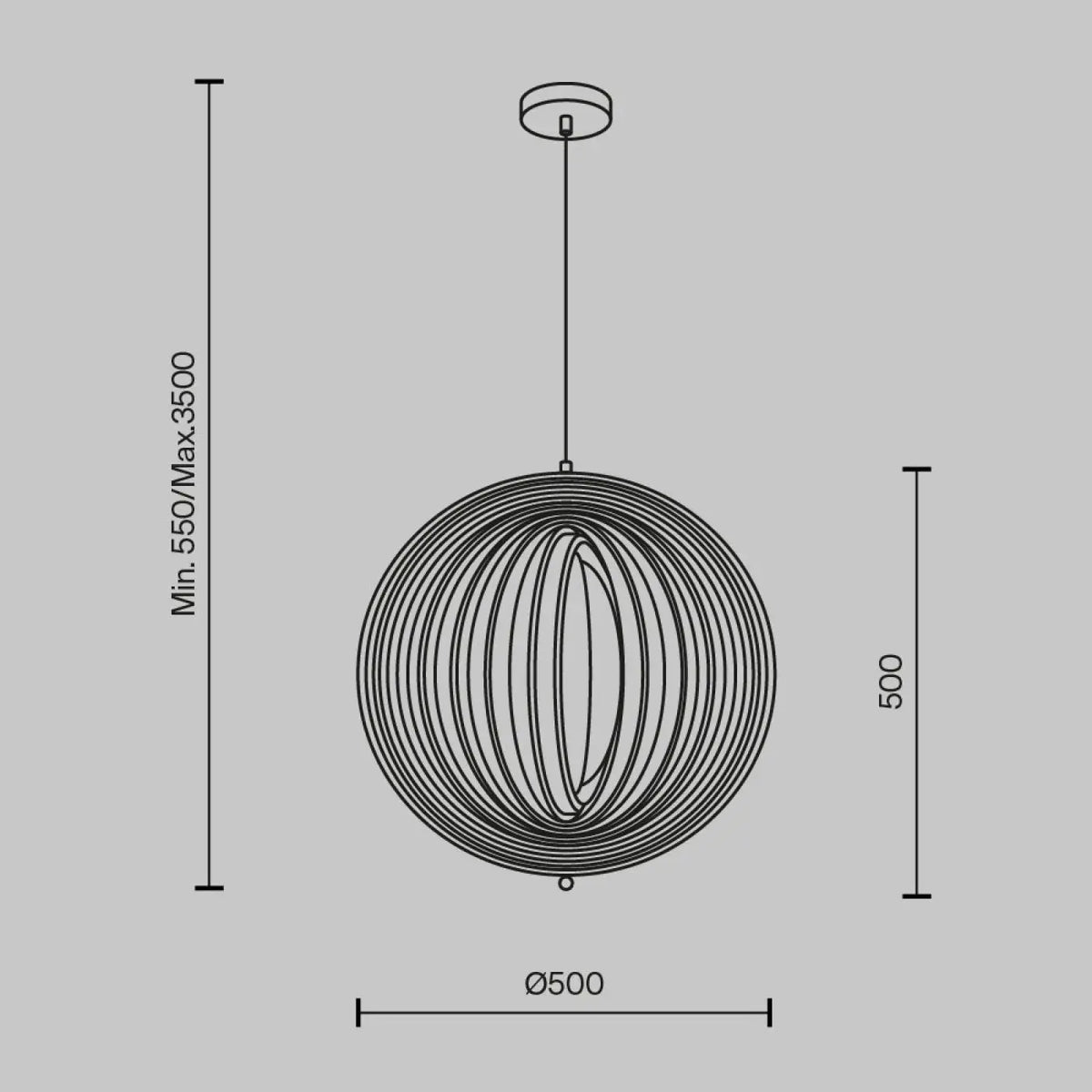 Suspension en bois naturel en corolle ajourée, 43, 50 ou 60 cm