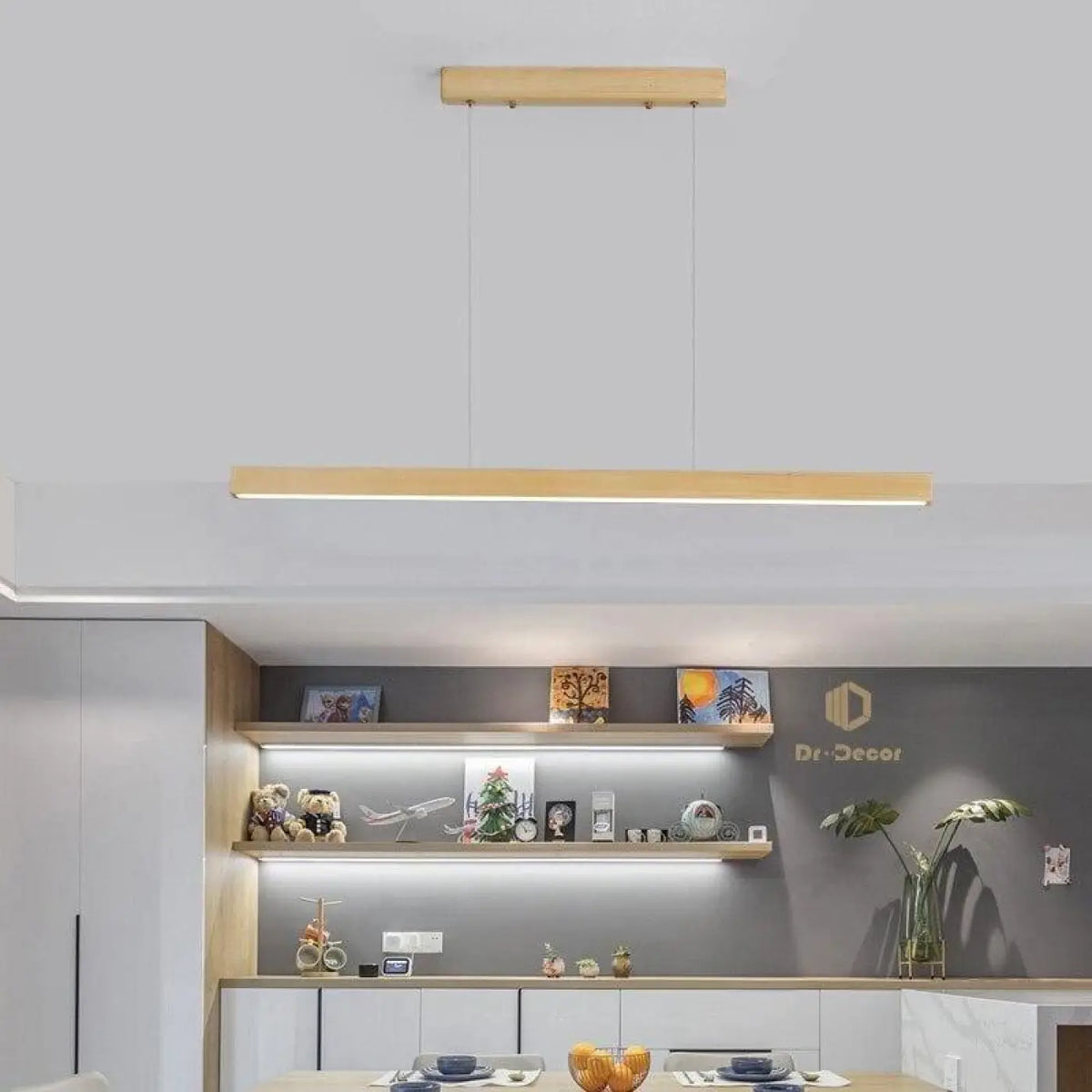 Suspension bois pour salle à manger, tailles S, M et L