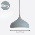 Suspension dôme scandinave, sept coloris, trois lumières, gris