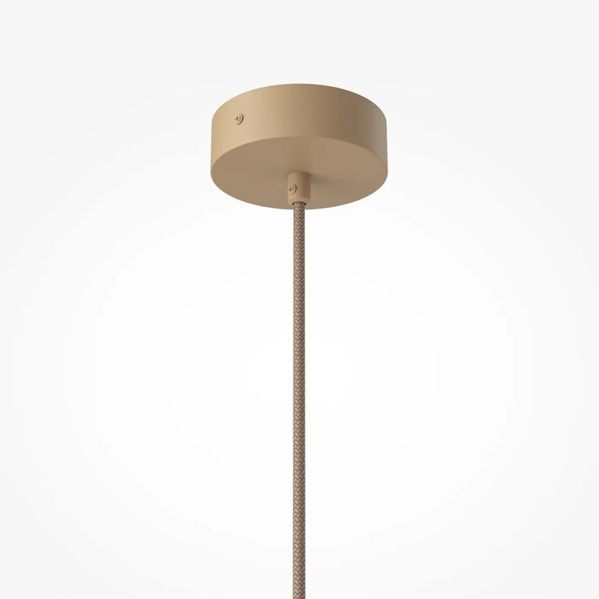 Suspension globe en verre sur base en pierre travertin