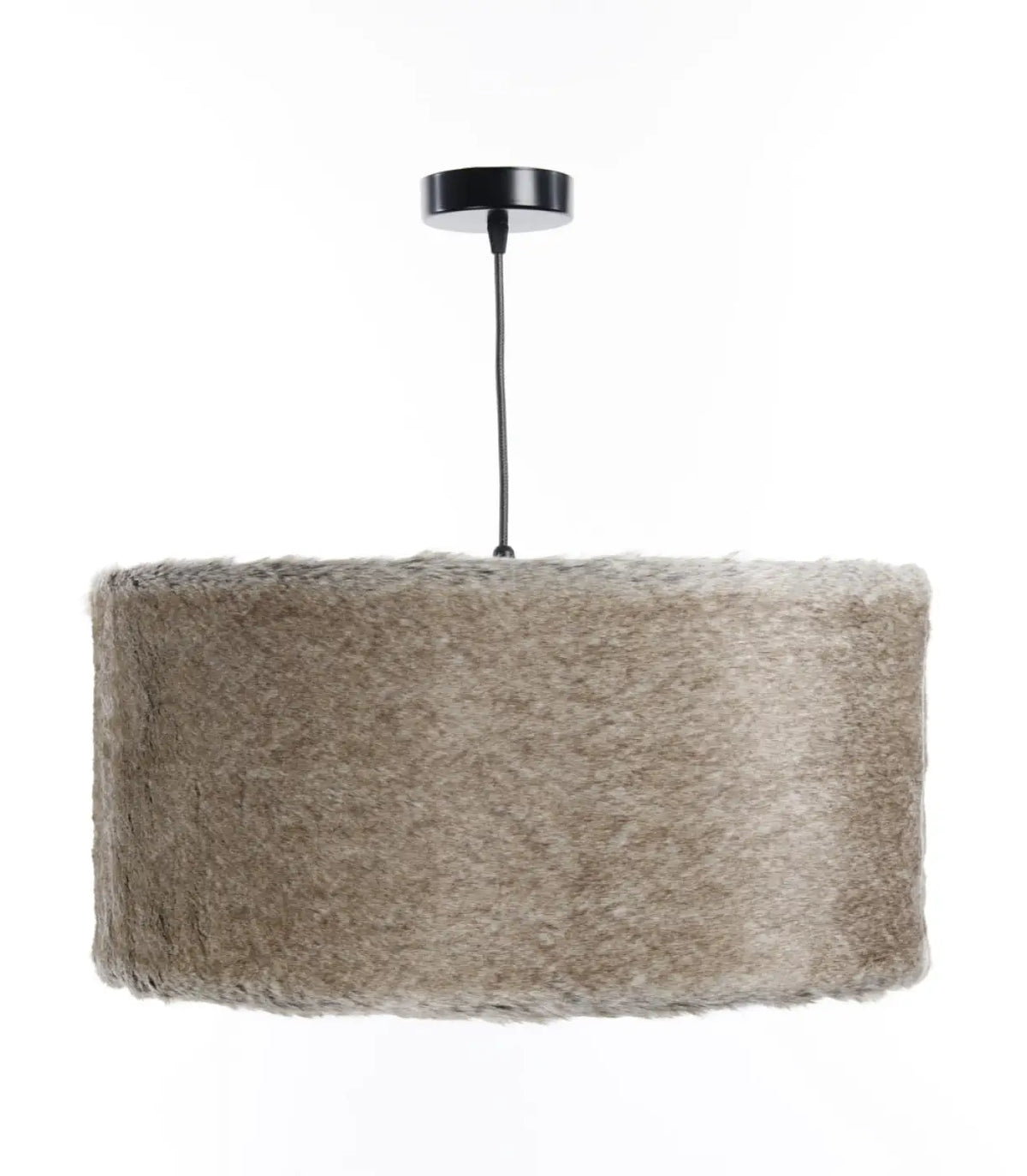 Suspension en fausse fourrure beige, intérieur graphite, S, M, L