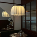 Suspension en tissu blanc effet voile, deux modèles, trois tailles
