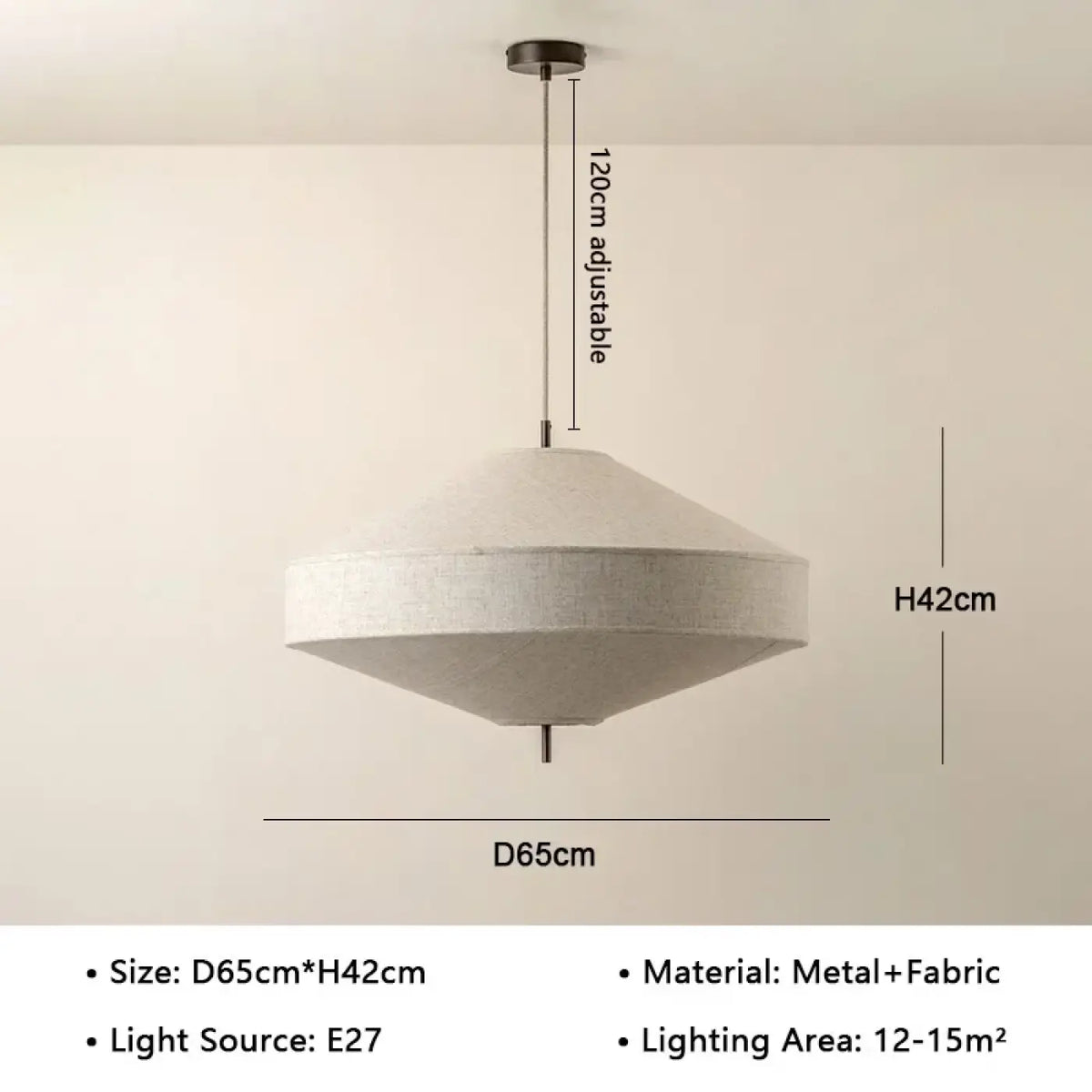 Suspension en tissu, esprit japonais, tailles S, M et L