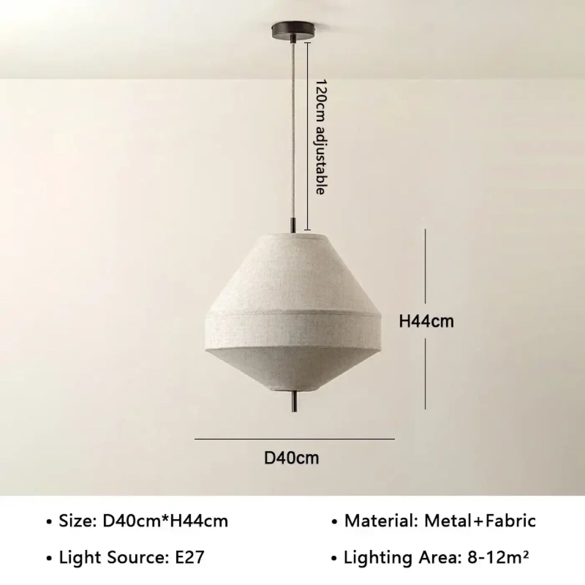 Suspension en tissu, esprit japonais, tailles S, M et L