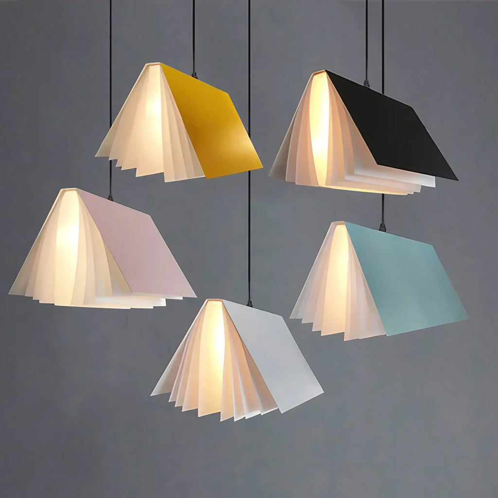 Suspension trio à abat-jour trapèze pour îlot, cinq coloris, blanc