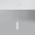 Suspension tube en céramique blanche, 7,5 cm, ampoule GU10