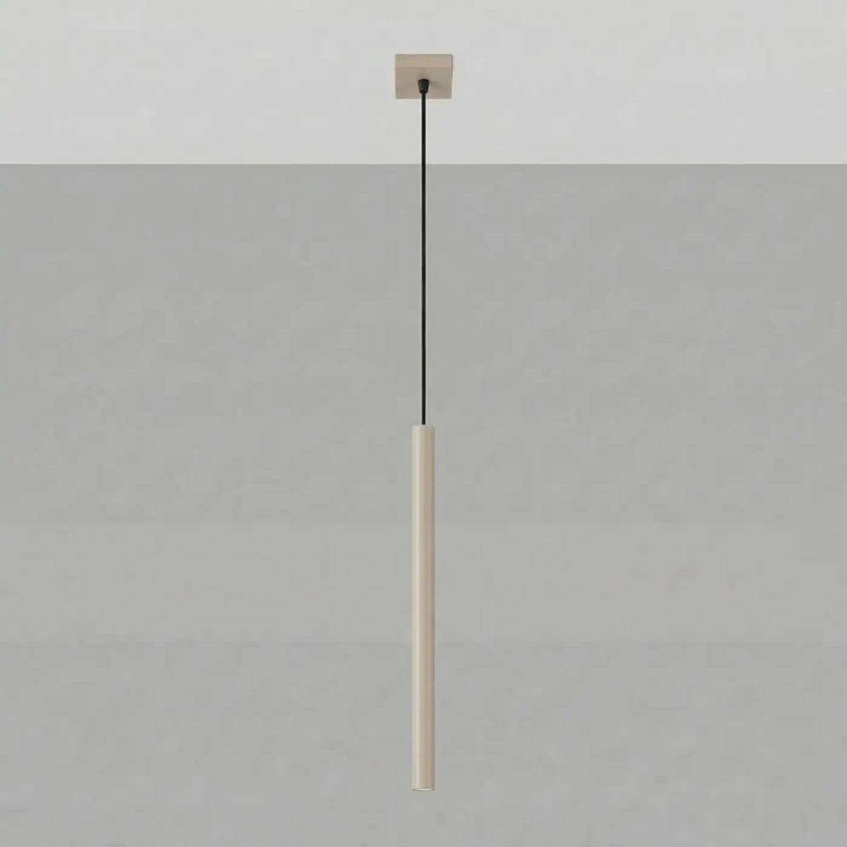 Suspension à tubes fins colorés, de 1 à 5 lumières, 18 teintes, taupe