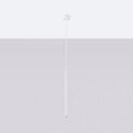 Suspension tube fin vertical en acier, 1, 2 ou 3 tubes, blanc