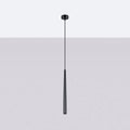 Suspension tube en acier noir mat, 1 ou 3 lumières G9