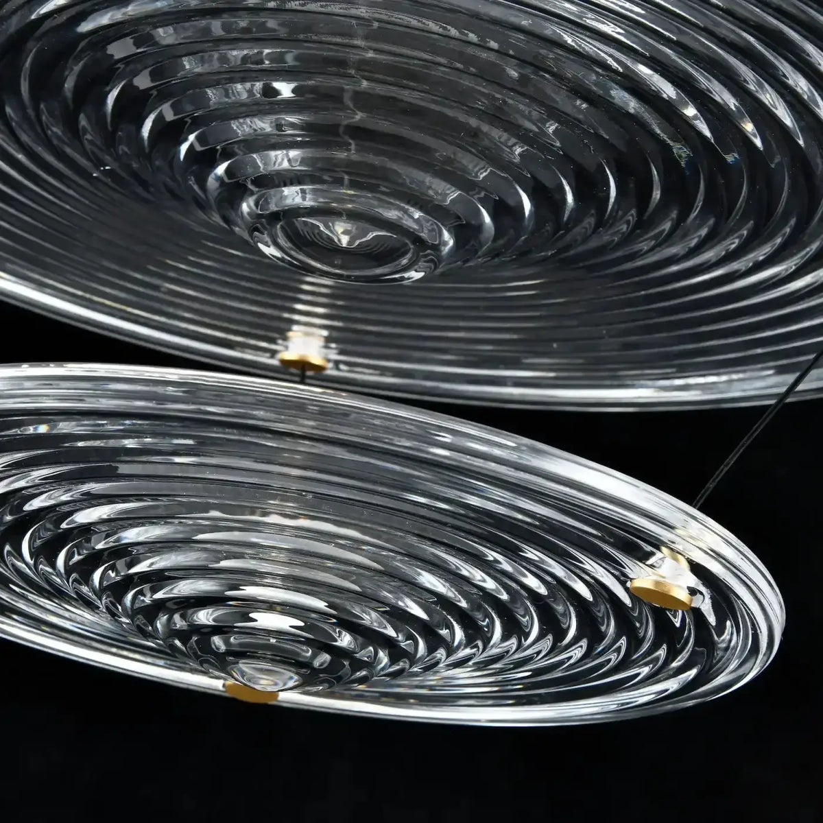 Suspension LED goutte d'eau en verre soufflé, 38 cm, 930 lumens
