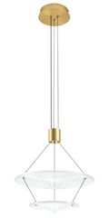 Suspension LED goutte d'eau en verre soufflé, 38 cm, 930 lumens, transparent