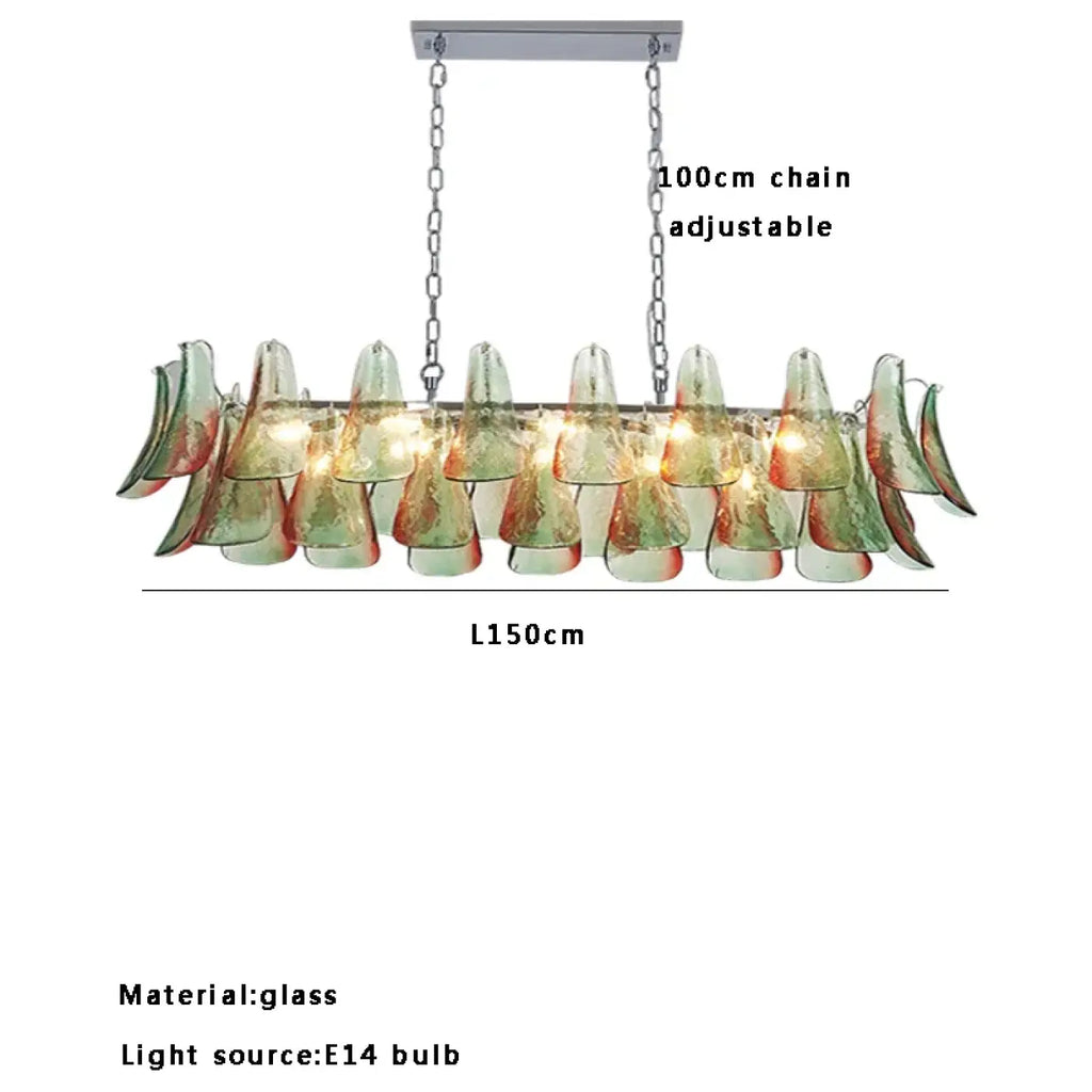 Suspension en verre soufflé coloré, tailles S à XL
