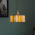 Suspension vintage en verre et cuivre, trois modèles