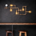 Applique murale robinet au style rétro, marron ou doré